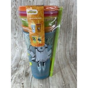 NEW Zak Glow In The Dark Halloween Minion Set Of 4 Tumblers Despicable Me
